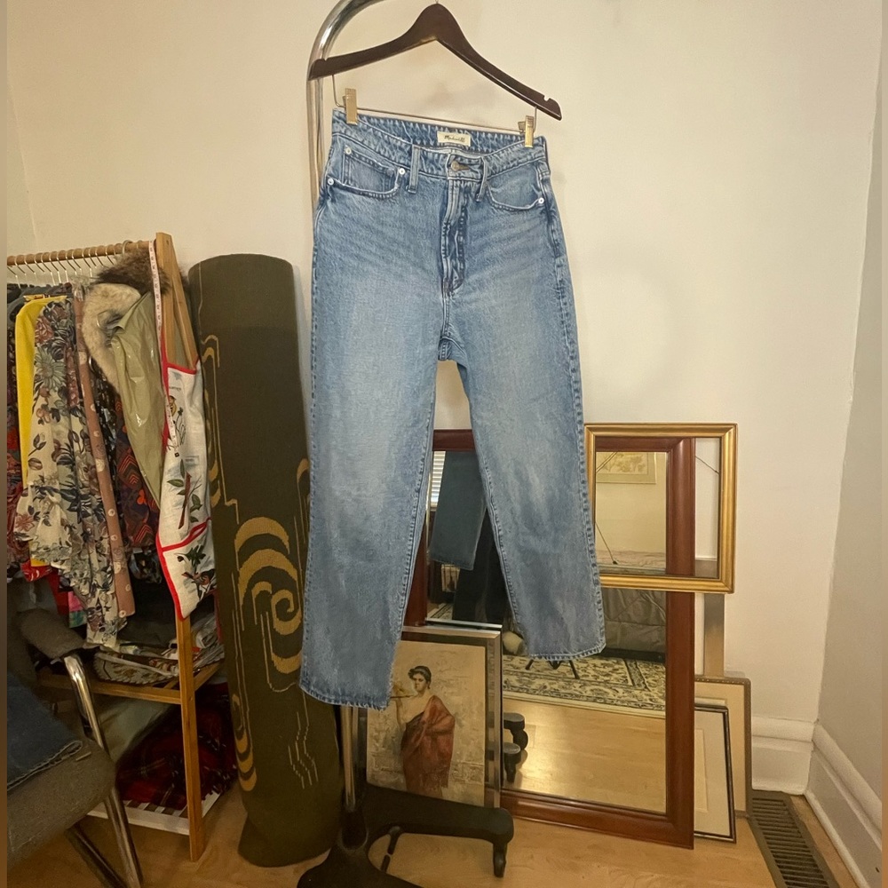 Madewell Curvy Perfect Vintage Straight Jean, sz 28